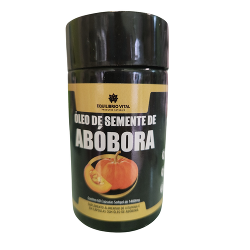 Óleo de Semente de Abóbora 60 cápsulas Equilíbrio - Saúde Masculina Natural