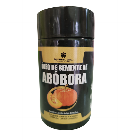 Óleo de Semente de Abóbora 60 cápsulas Equilíbrio - Saúde Masculina Natural