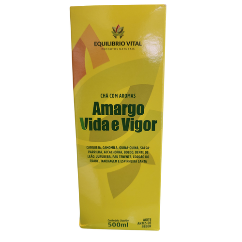 Amargo Vida e Vigor 500ml Equilíbrio Vital - Estímulo Digestivo Natural